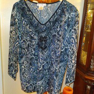Tradition, Elegant Blouse, Size - 1X
